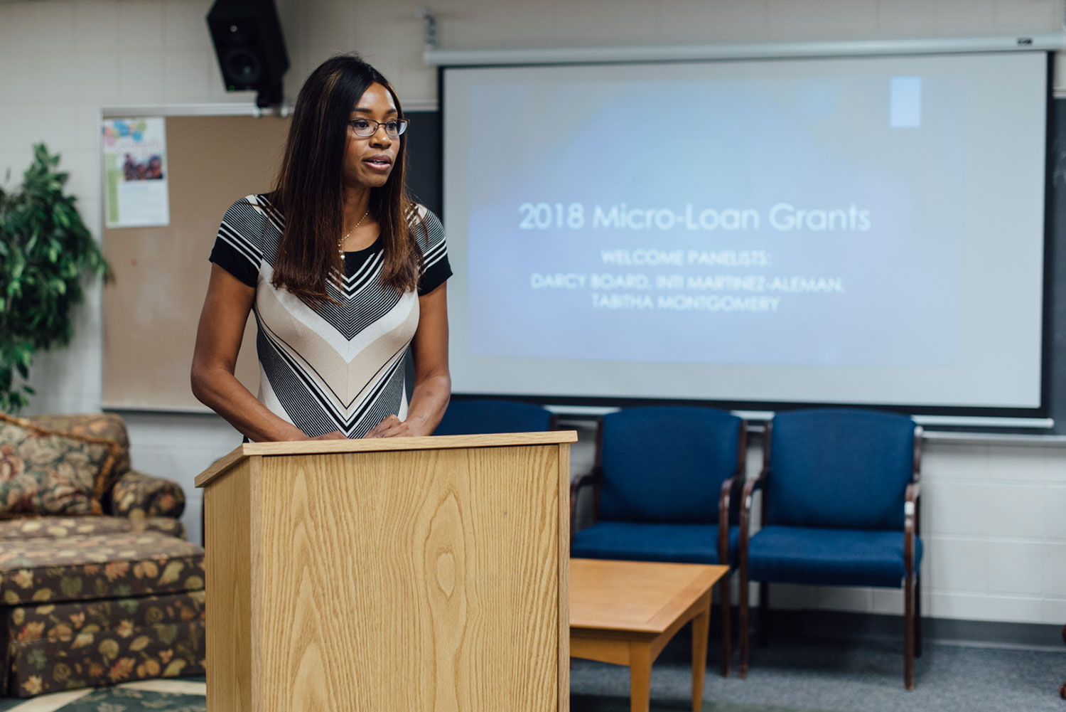 MicroLoan grant presenter